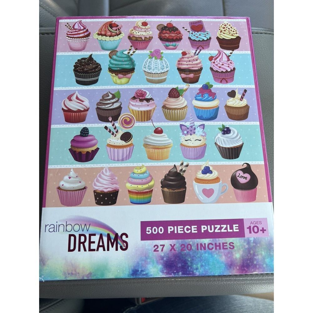 RAINBOW DREAMS‎ Cupcake Decorate Cupcake Puzzle 500pc
